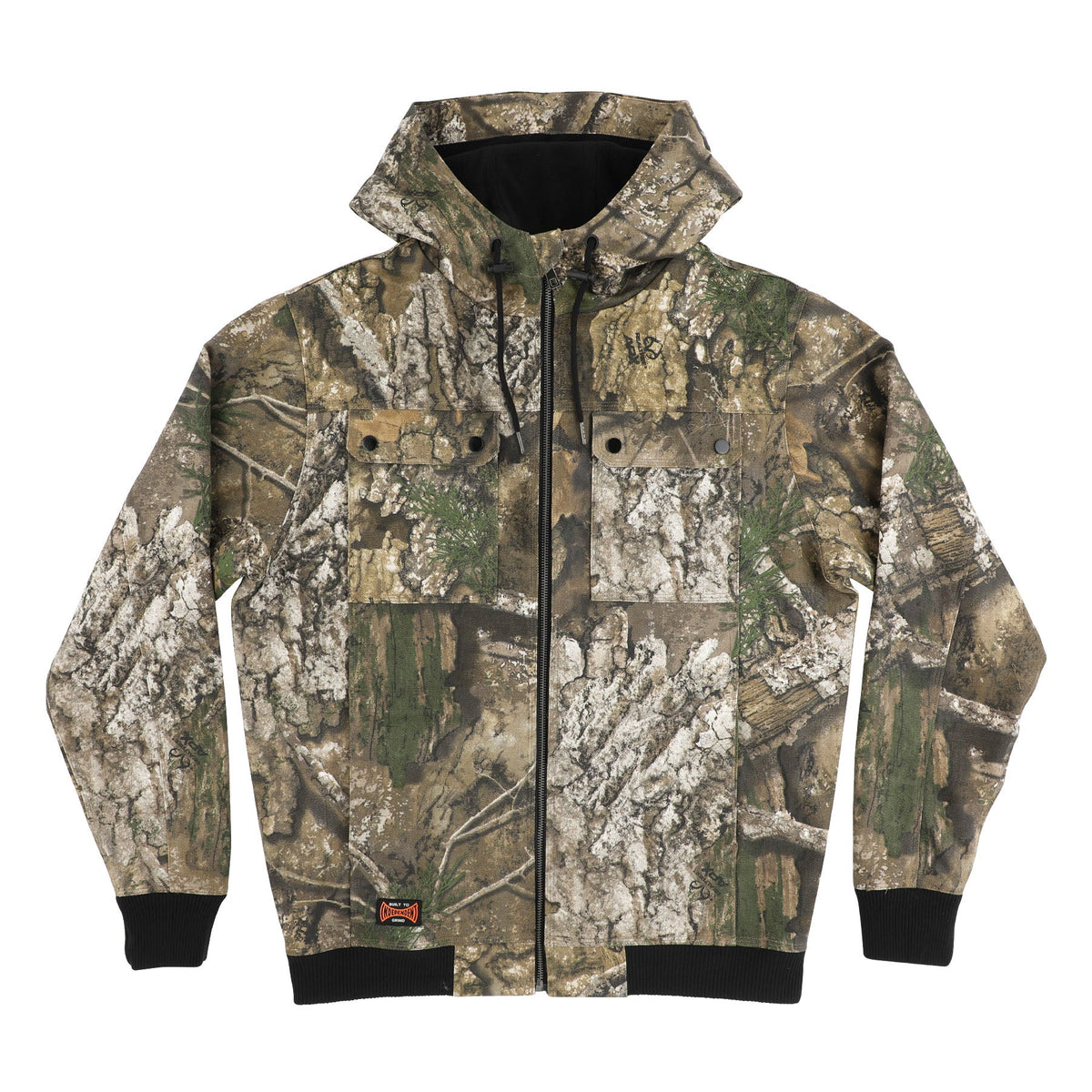 BTG Hooded Mens Canvas Work Jacket Realtree APX Camo