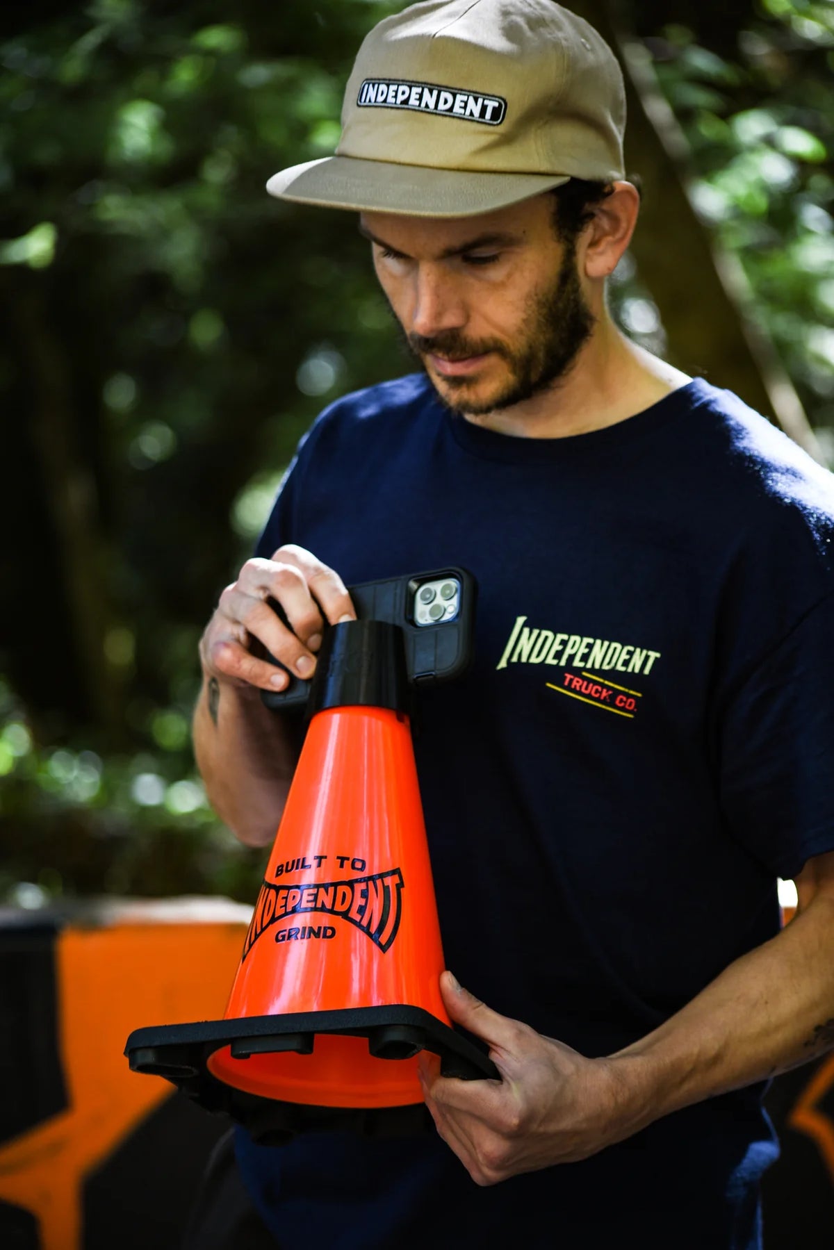 Built To Grind Independent Phone Cone Blk/Org