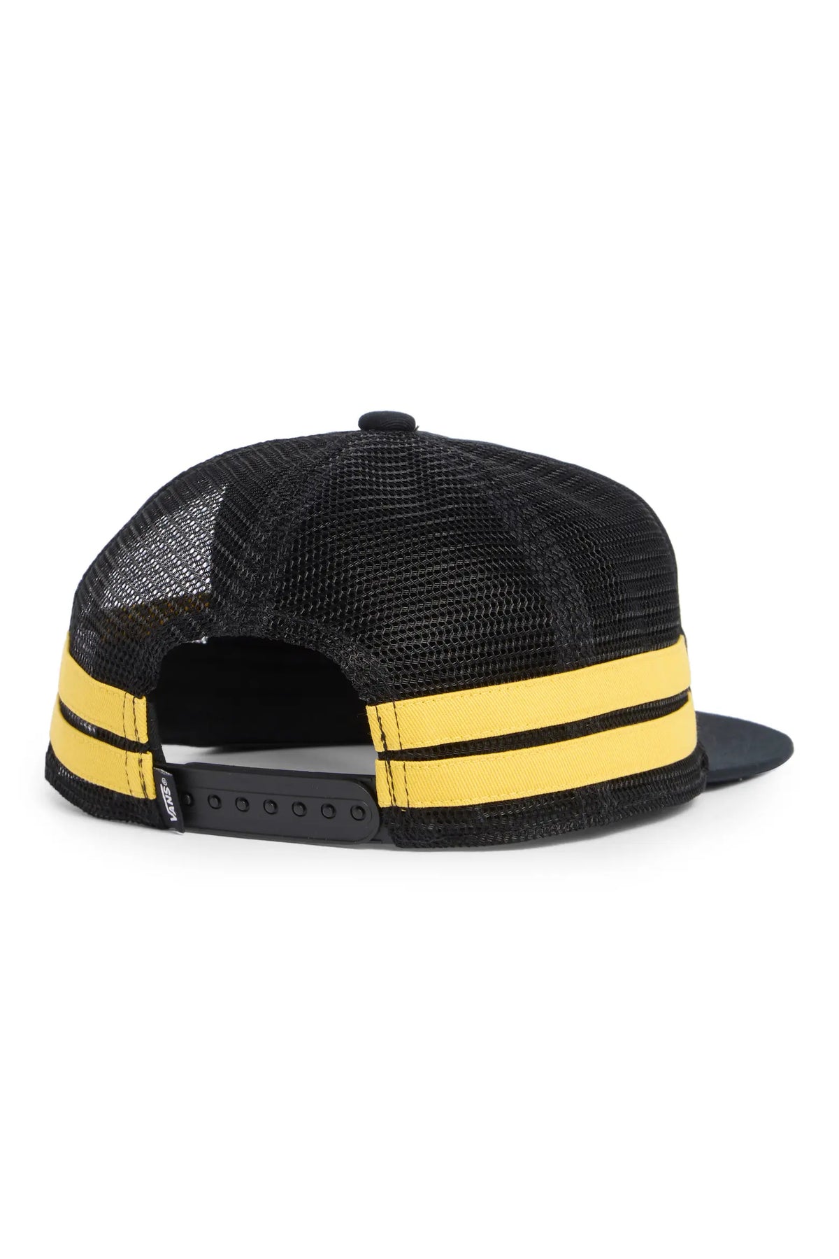 Speedway Adjustable Snapback Trucker Hat Blk/Ylw OS