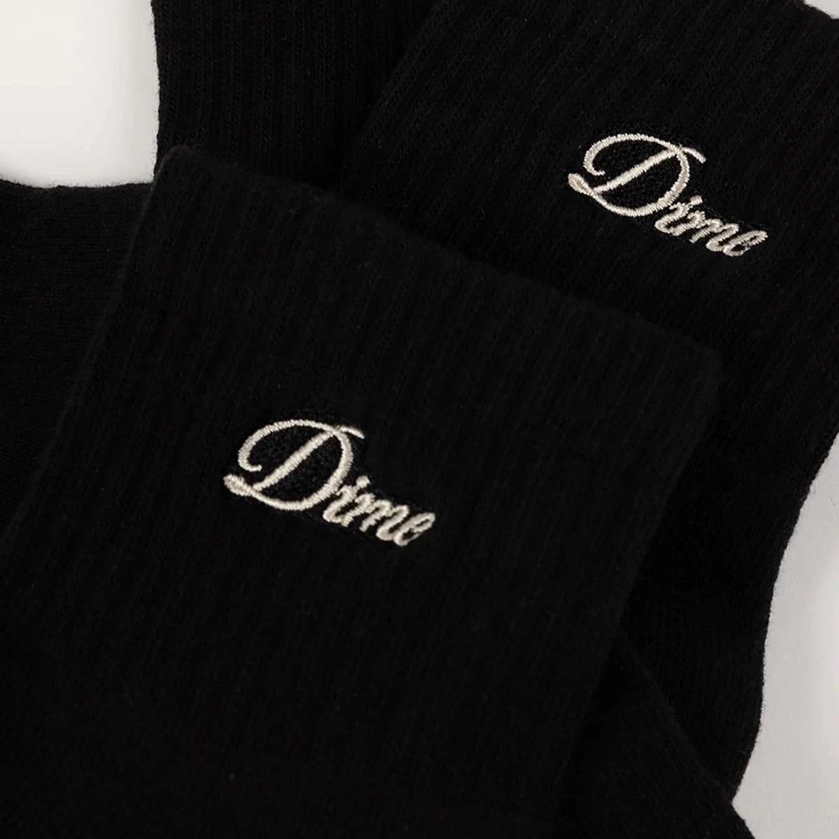 2Pk Long Socks Blk