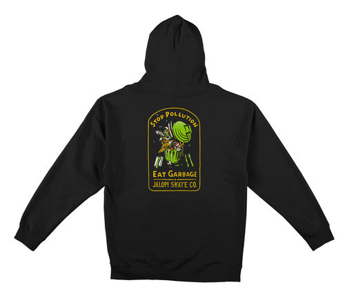 Jalopi Stop Pollution Pullover Hoodie Blk