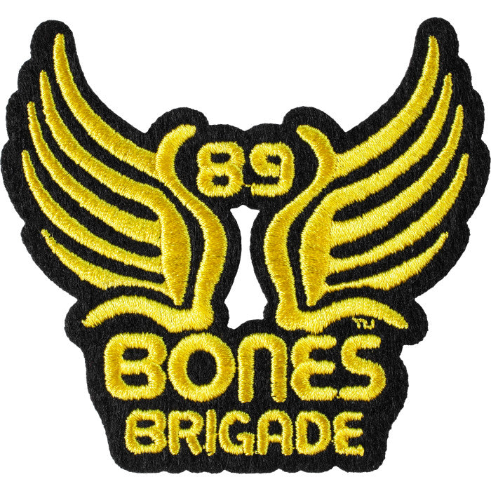 Bones Birgade '89 Wings Single Patch Blk/Gld OS