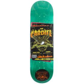 John Cardiel Thrasher Collab Pro Deck 8.62 X 32.3 Teal Blu Stain