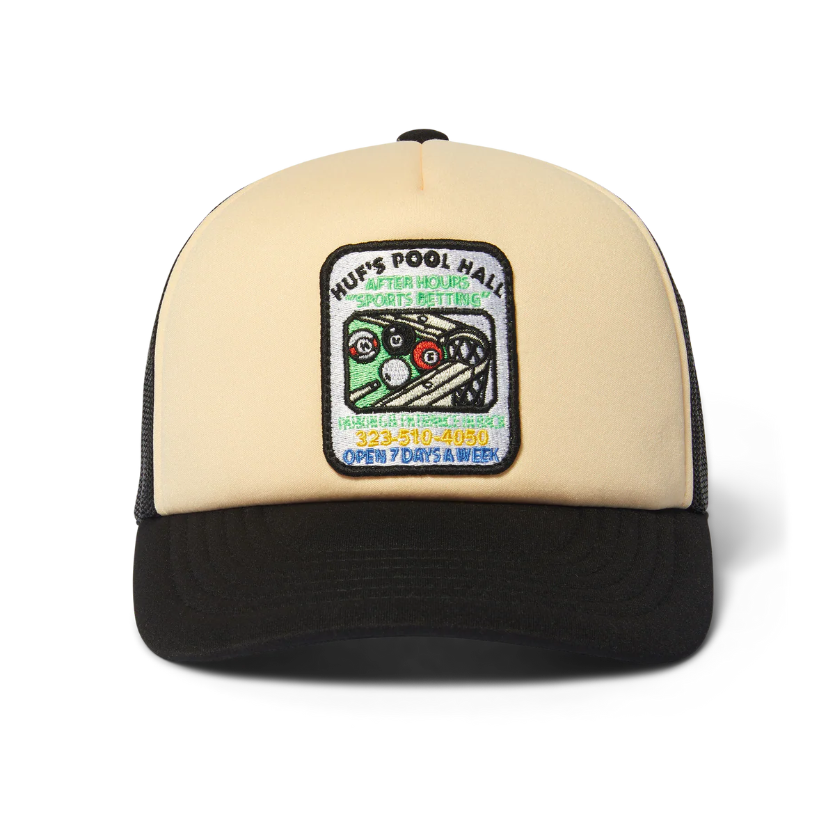 Billards Trucker Adjustable Snapback Meshback Hat Nat OS