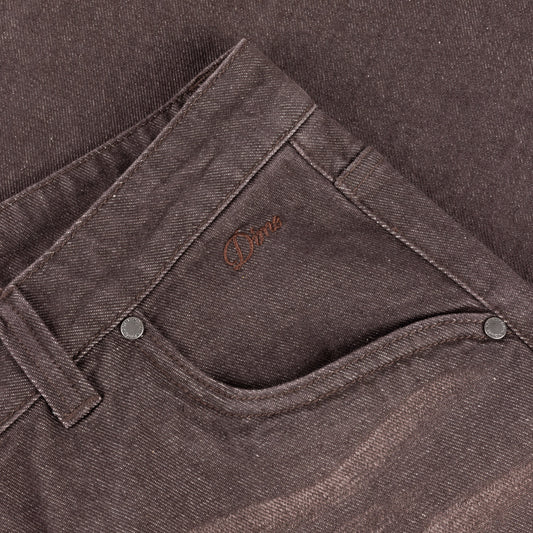 Baggy Denim Pants Dk. Brwn