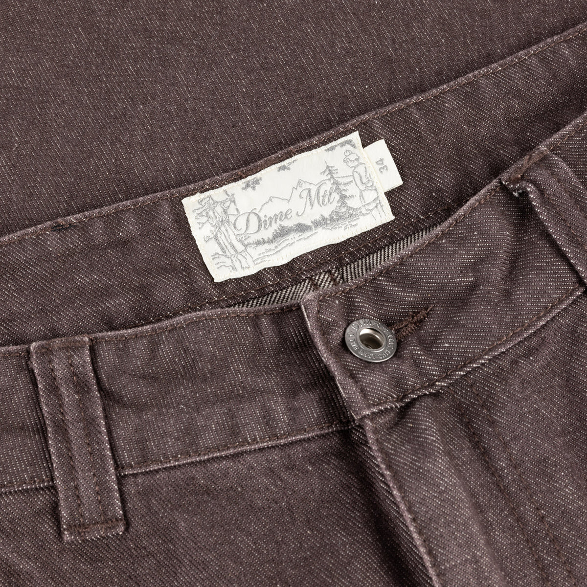 Baggy Denim Pants Dk. Brwn