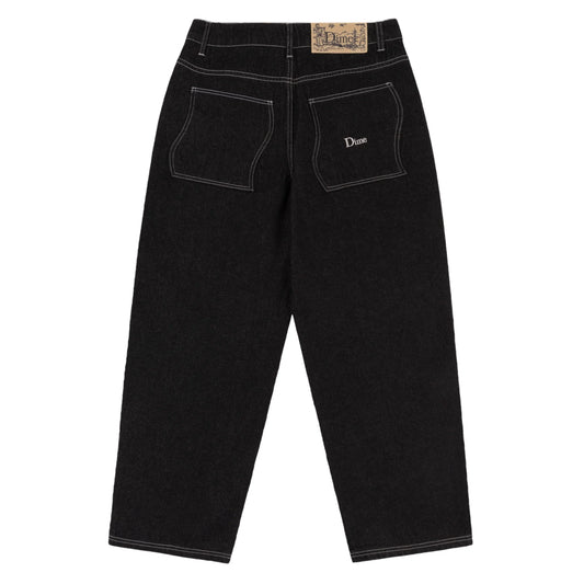 Baggy Denim Pants Blk Washed(size options listed)