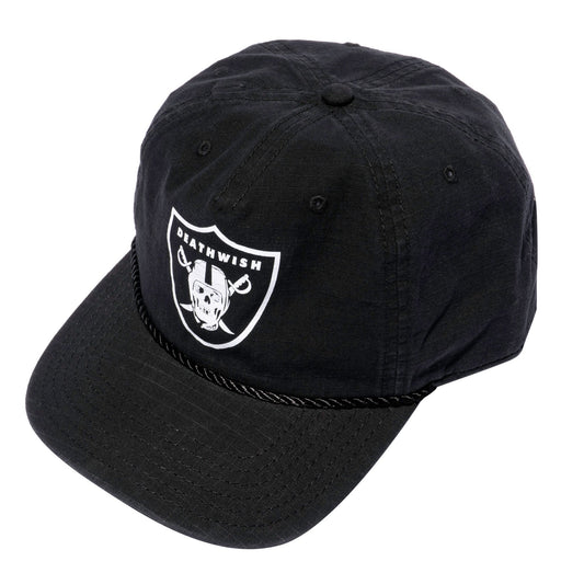Nation Adjustable Snapback Hat Blk OS