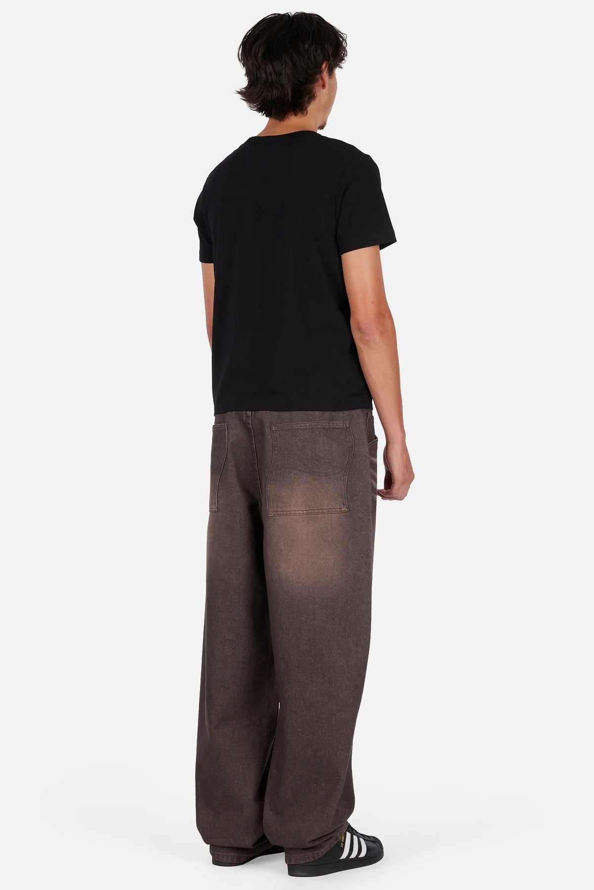 Baggy Denim Pants Dk. Brwn