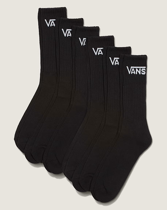 Classic Crew SOCKS Blk 6Pack