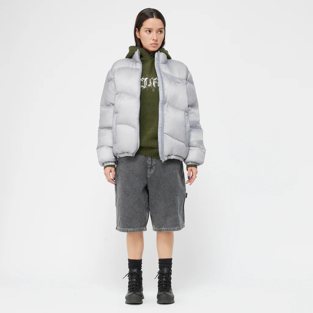 Classic Ripstop Puffer Jacket Silver Sml