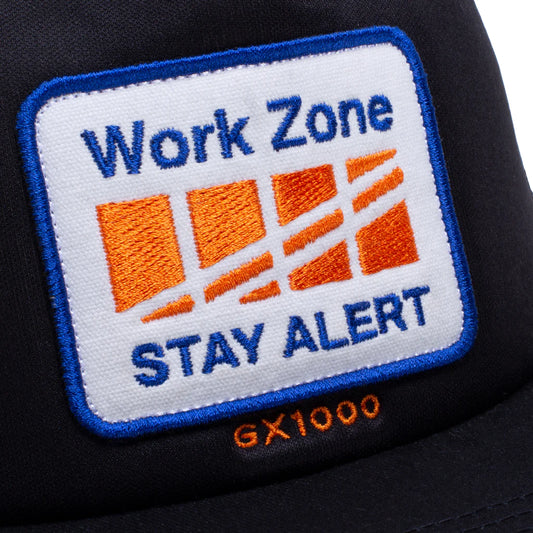 Work Zone Adjustable Snapback Hat Blk OS