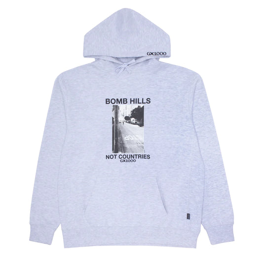 Bomb Hills Not Countries Pullover Hoodie Ash(size options listed)
