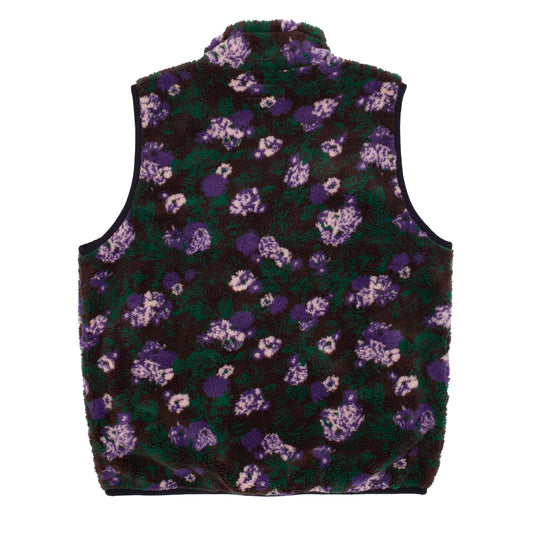 Sherpa Vest Jacket Floral(size options listed)