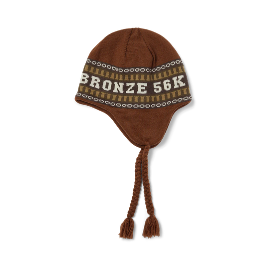 Huf X Bronze56K Flap Beanie Brwn OS