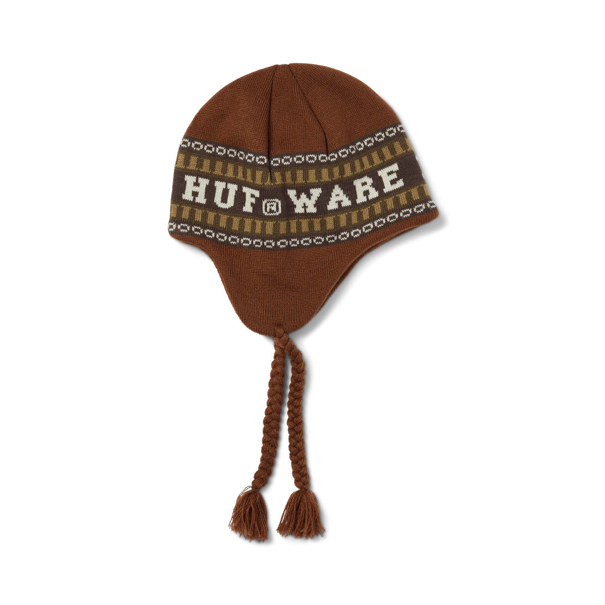 Huf X Bronze56K Flap Beanie Brwn OS