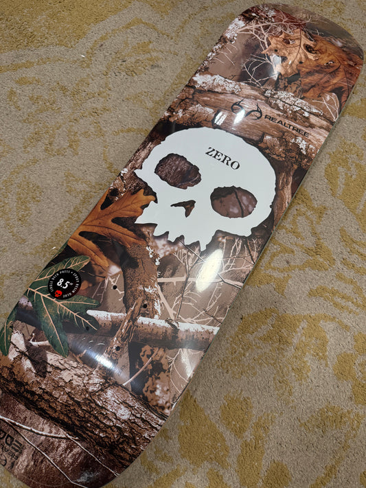 Real Tree Single Skull Deck Wht 8.5 X 32.3