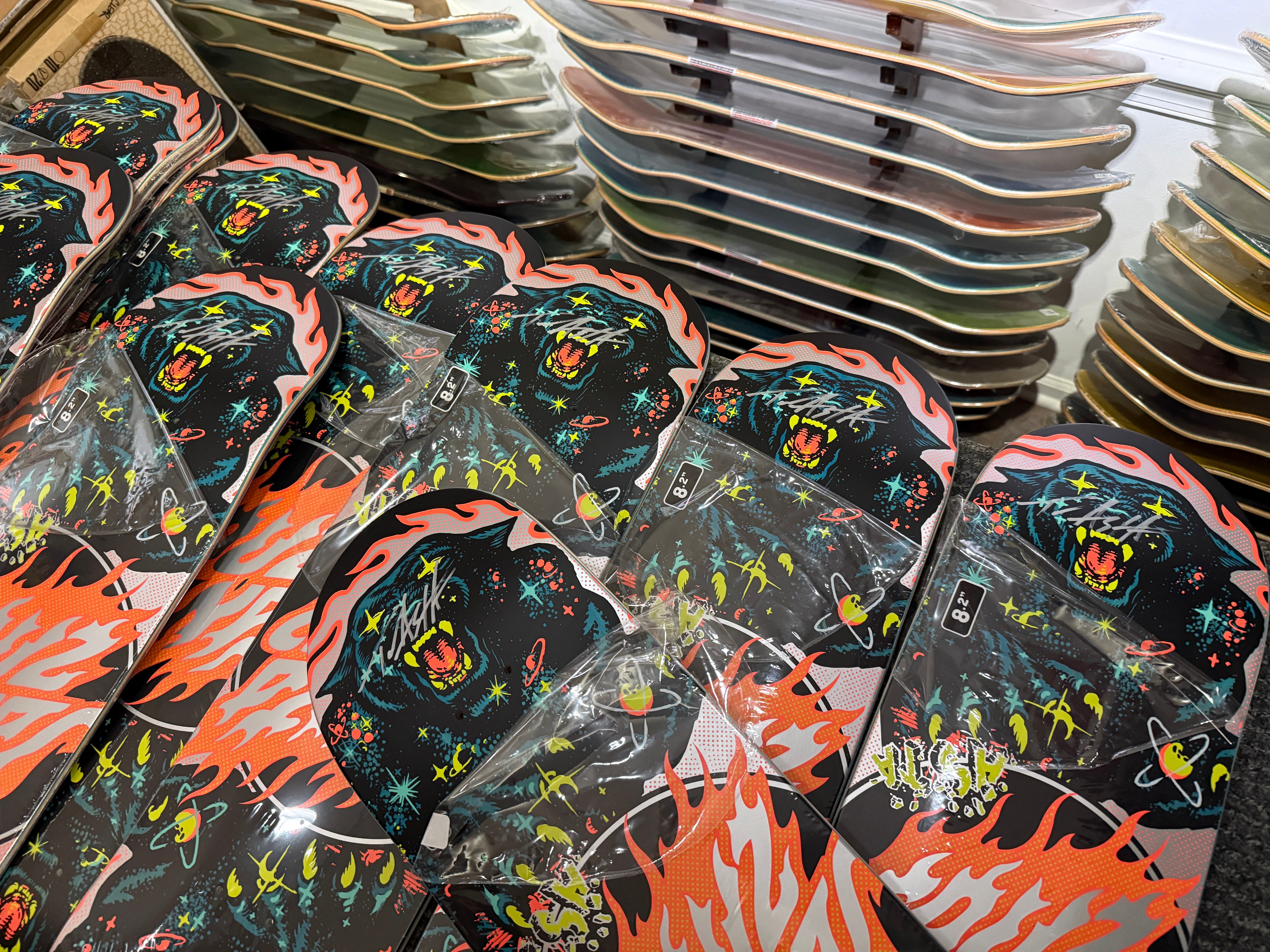 Signed Tom Asta Cosmic Twin Tail Pro Deck 8.2 X 31.6 – Dogwood