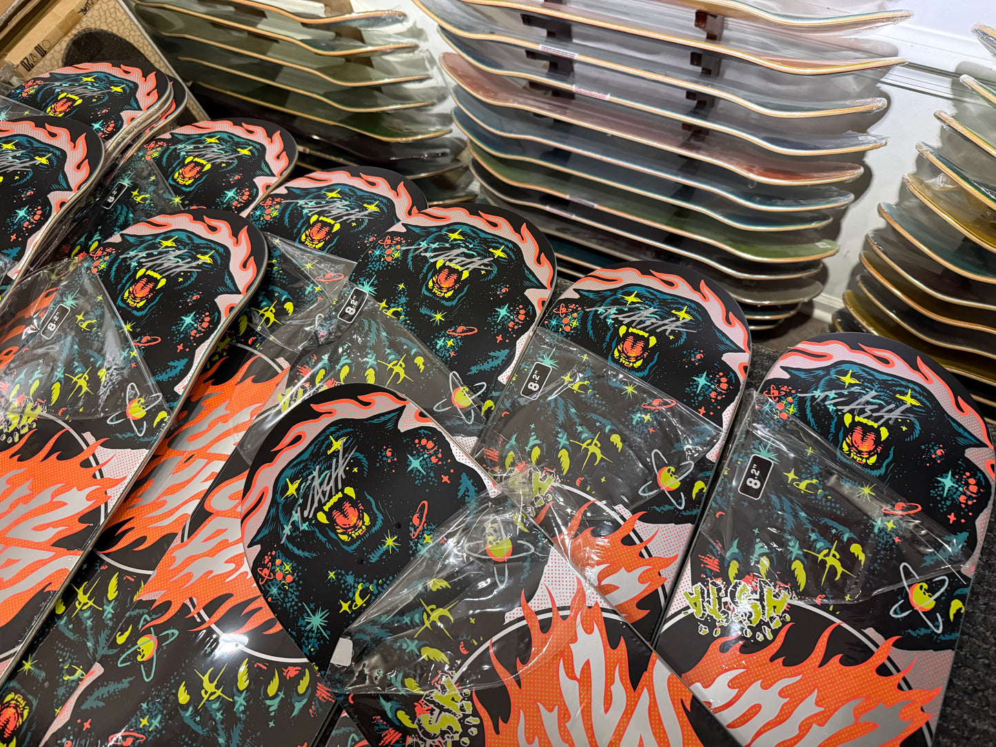 Signed Tom Asta Cosmic Twin Tail Pro Deck 8.2 X 31.6