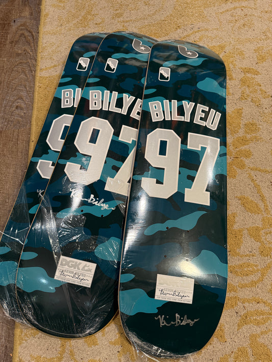 Major League 3 Kevin Bilyeu Autographed Pro Deck 8.25 X 31.85