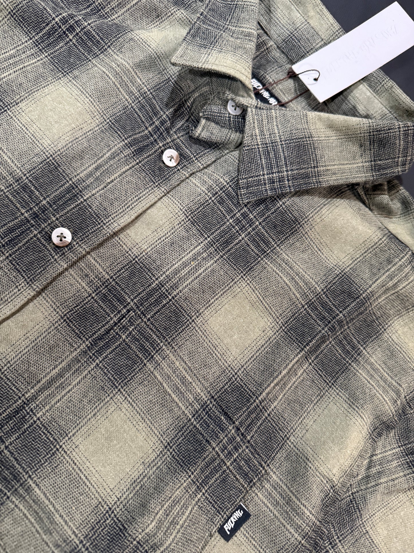 Blakes Flannel s/s Buttondown Shirt Grn