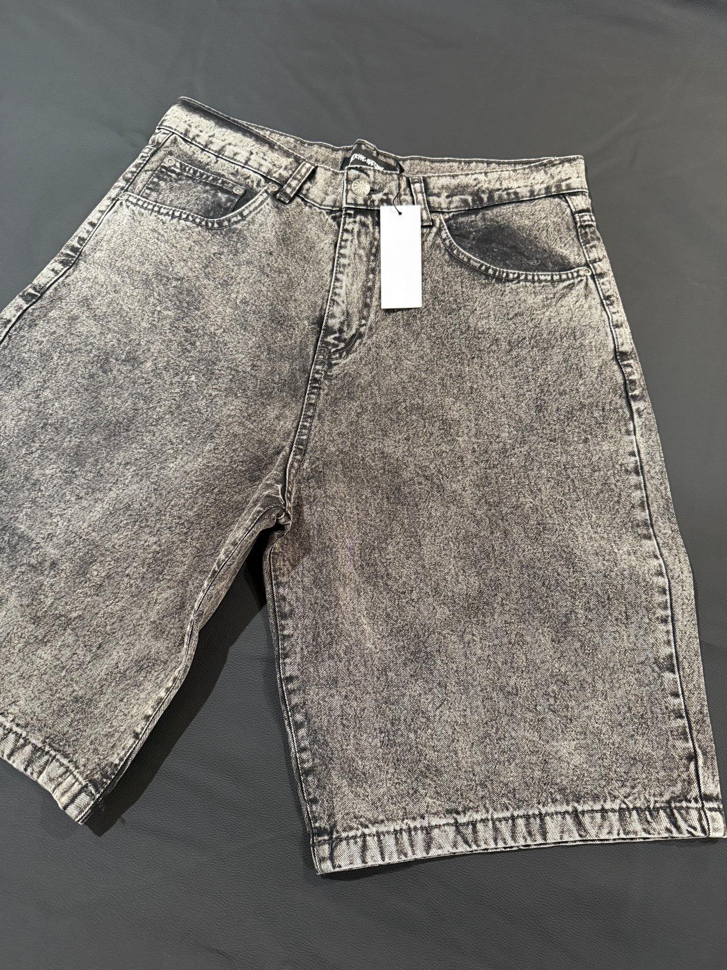 Herringbone Miller Denim Shorts Gry
