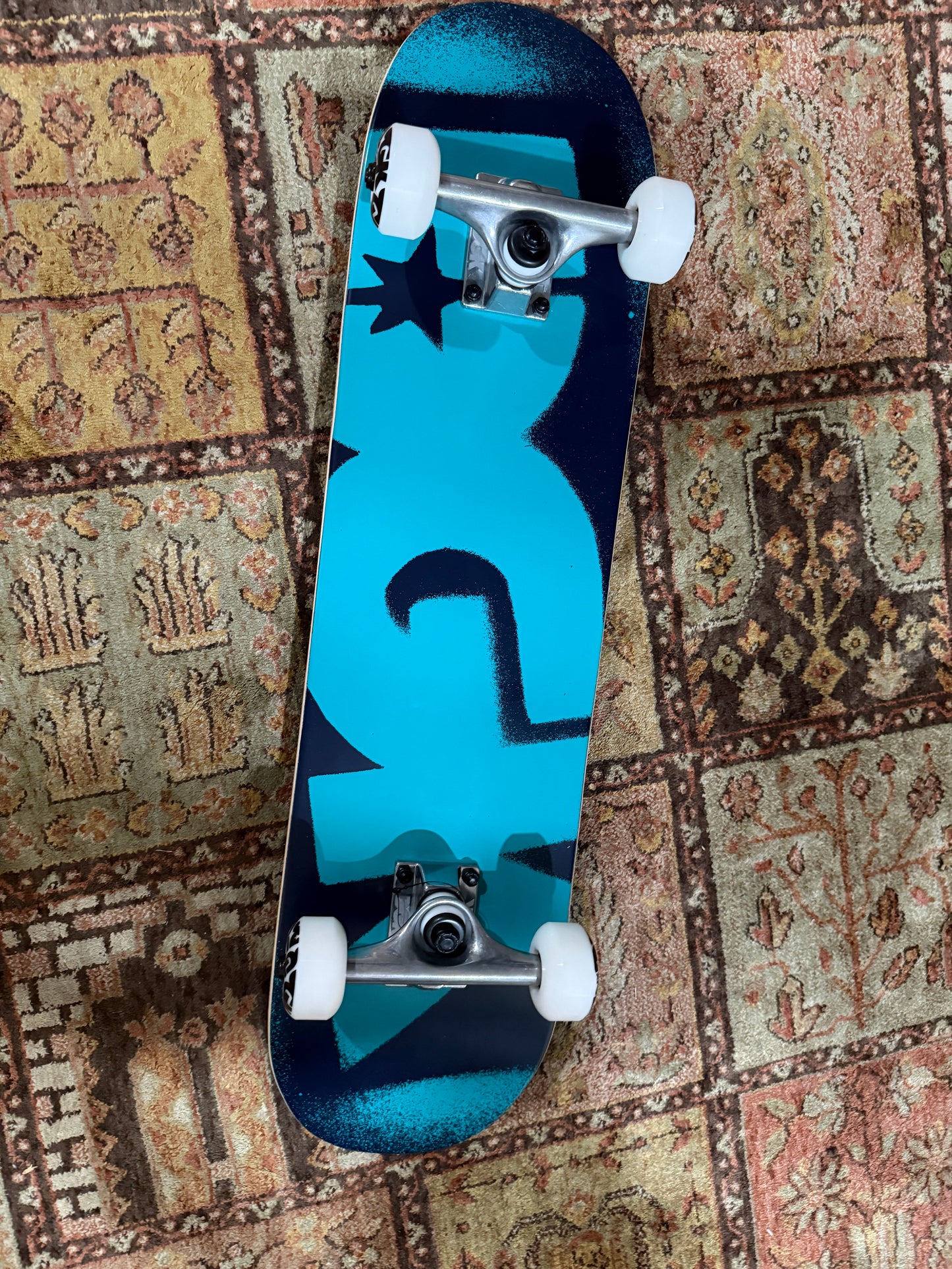 OG Logo Skateboard Complete mini 7.25 X 29 Blk/Blu