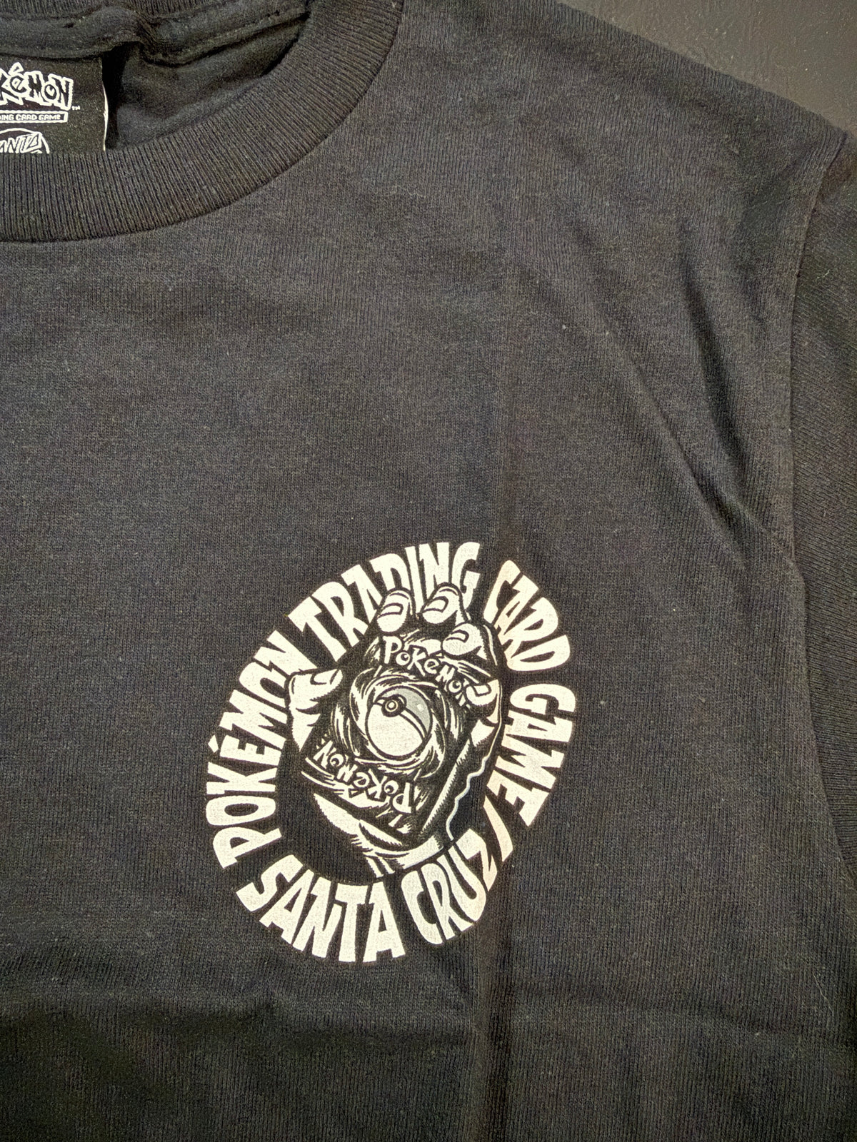 Santa Cruz X Pokemon Trading Card Game s/s Tee Shirt Blk