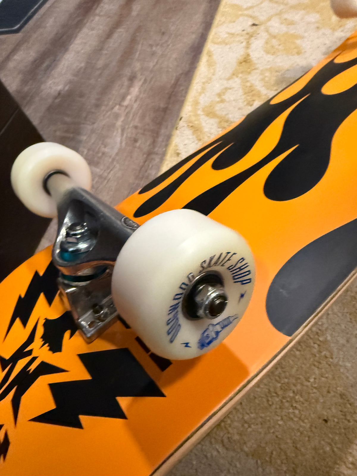 Kyle Walsh Orange Flame Premium Pro Skateboard Complete 8.5 X 31.76