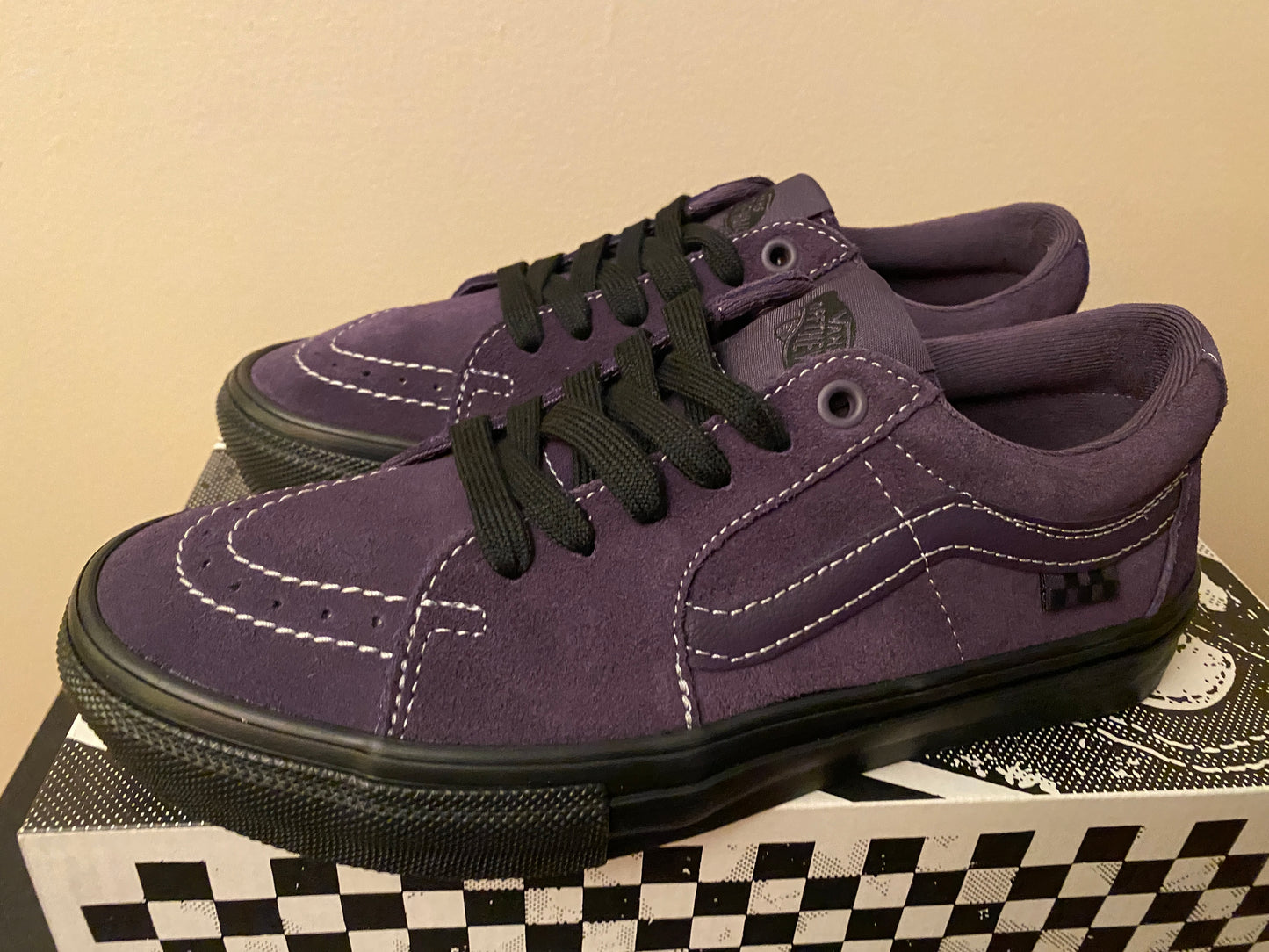 Skate Sk8 Low Shoe Dk.Purp/Blk(size options listed)