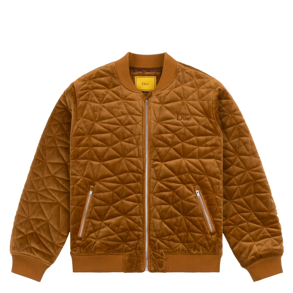 Velour Bomber Jacket Rust(size options listed)