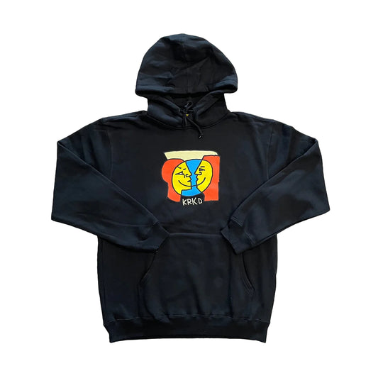 Moonsmile Pullover Hoodie Blk(size options listed)