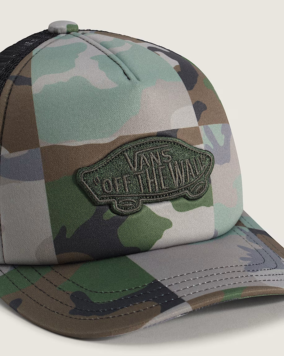 Classic Patch Meshback Adjustable Snapback Trucker Hat Aluminum/Camo OS