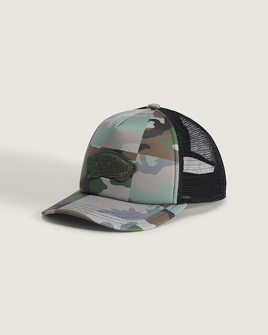 Classic Patch Meshback Adjustable Snapback Trucker Hat Aluminum/Camo OS