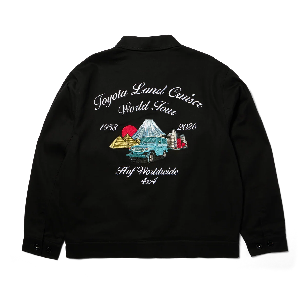 Huf X Toyota Land Cruiser World Tour Jacket Blk