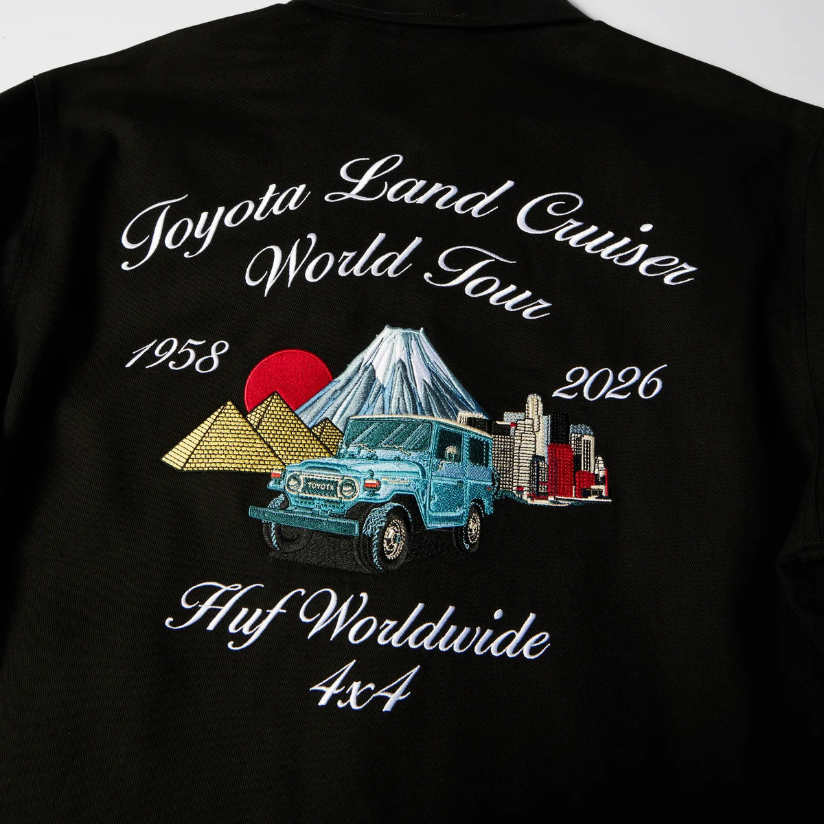 Huf X Toyota Land Cruiser World Tour Jacket Blk