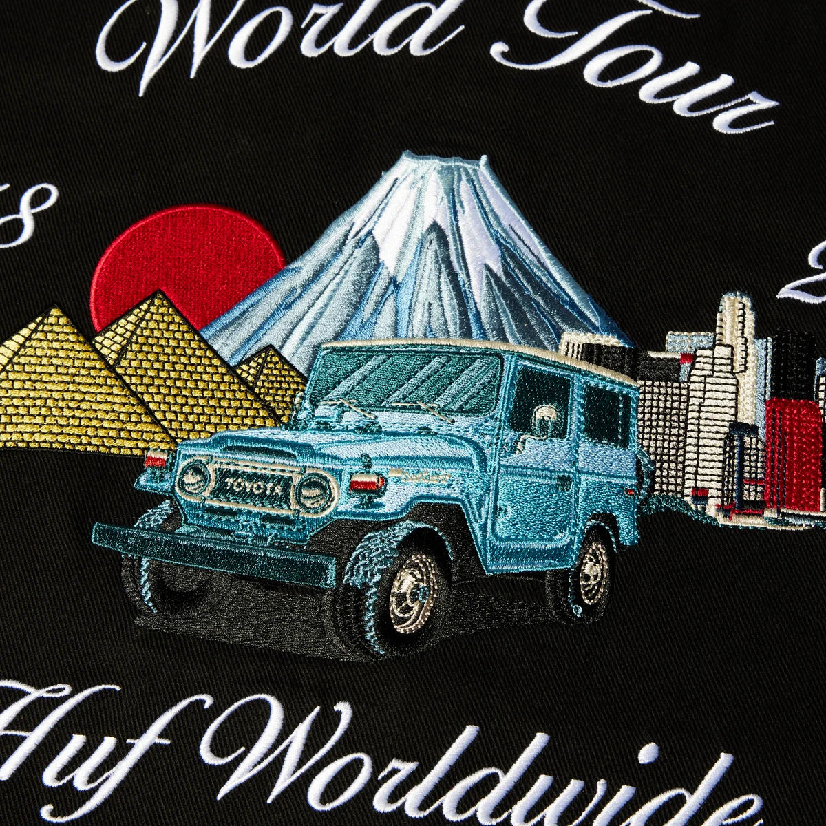 Huf X Toyota Land Cruiser World Tour Jacket Blk