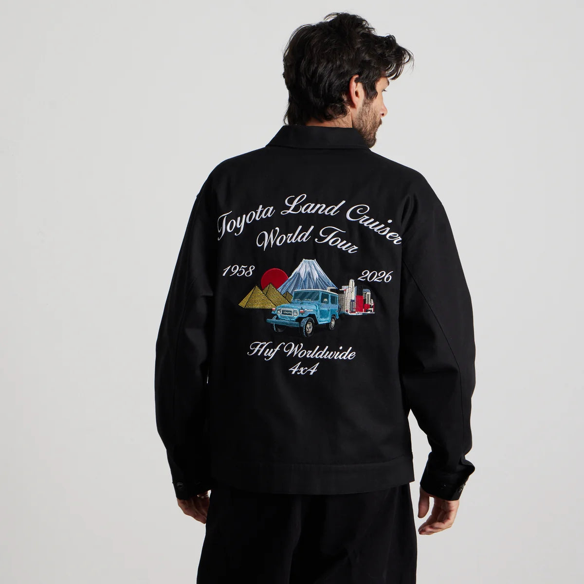 Huf X Toyota Land Cruiser World Tour Jacket Blk