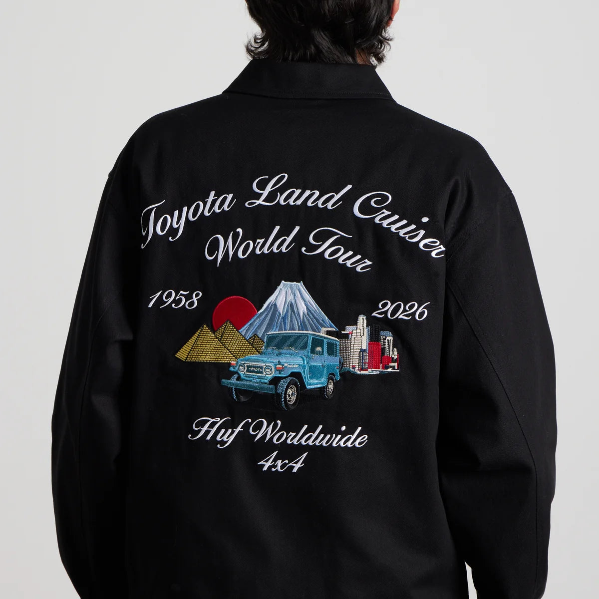 Huf X Toyota Land Cruiser World Tour Jacket Blk