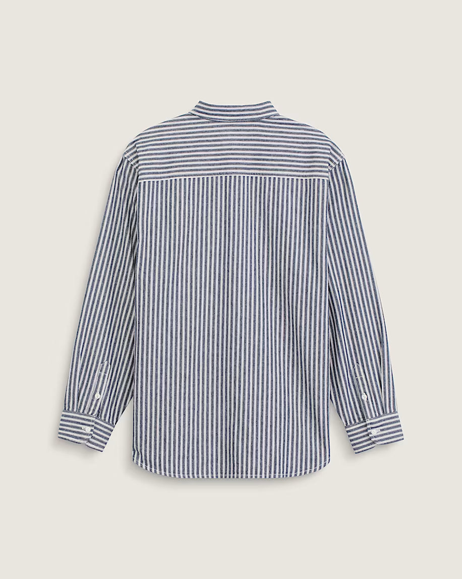 Lawson Stripe Long Sleeve Button down Shirt Parisian Nt. Blu