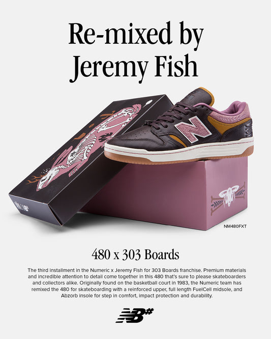 Numeric X Jeremy Fish 480 X 303 Boards Shoe(size options listed)