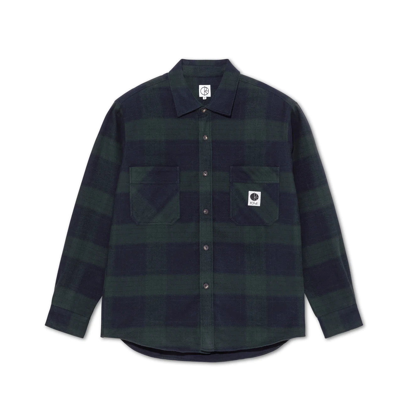 Mike L/S Flannel Shirt Nvy/Teal(size options listed)
