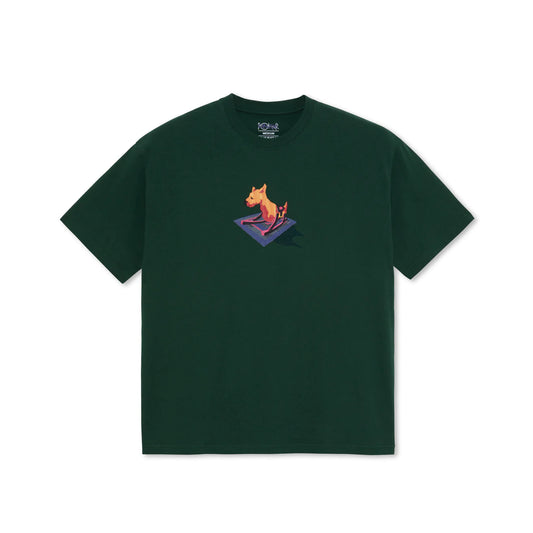 Dog S/S Tee Shirt Dk. Grn(size options listed)