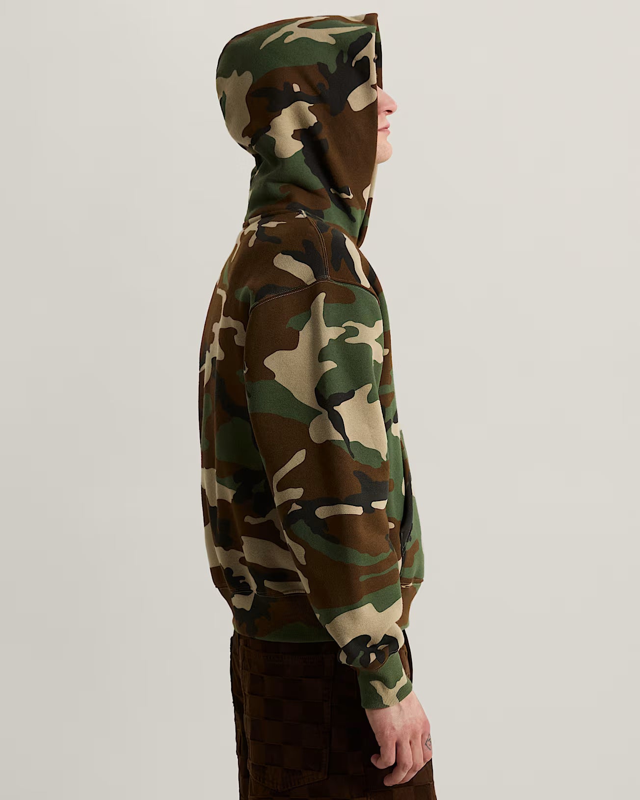Printed AOP Pullover Hooded Sweatshirt Aluminum Camo