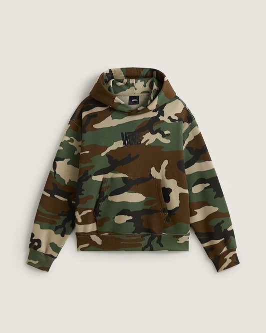 Printed AOP Pullover Hooded Sweatshirt Aluminum Camo