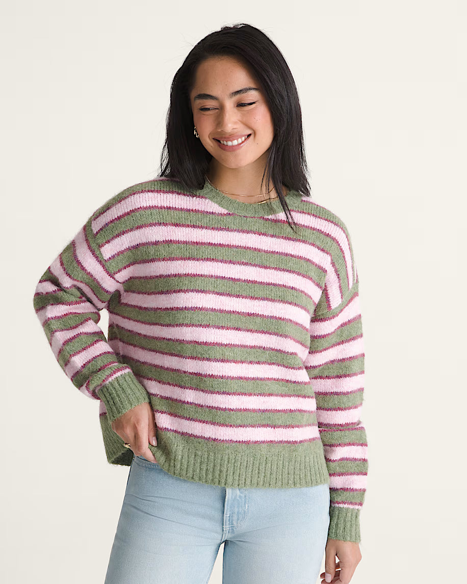 Rollins Stripe Sweater Grn/Bal/MM