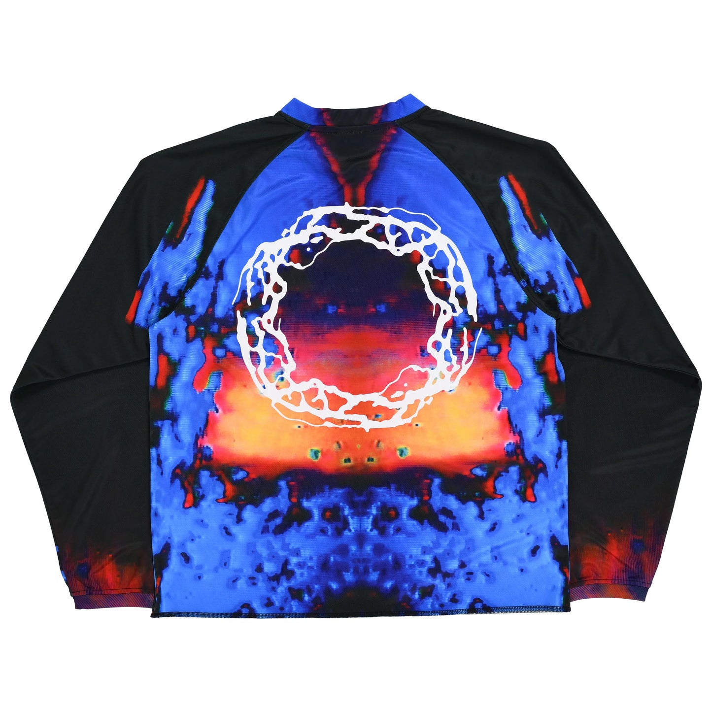 Gasser Moto JerseyRaglanShirt Acid Ply Electric Blu