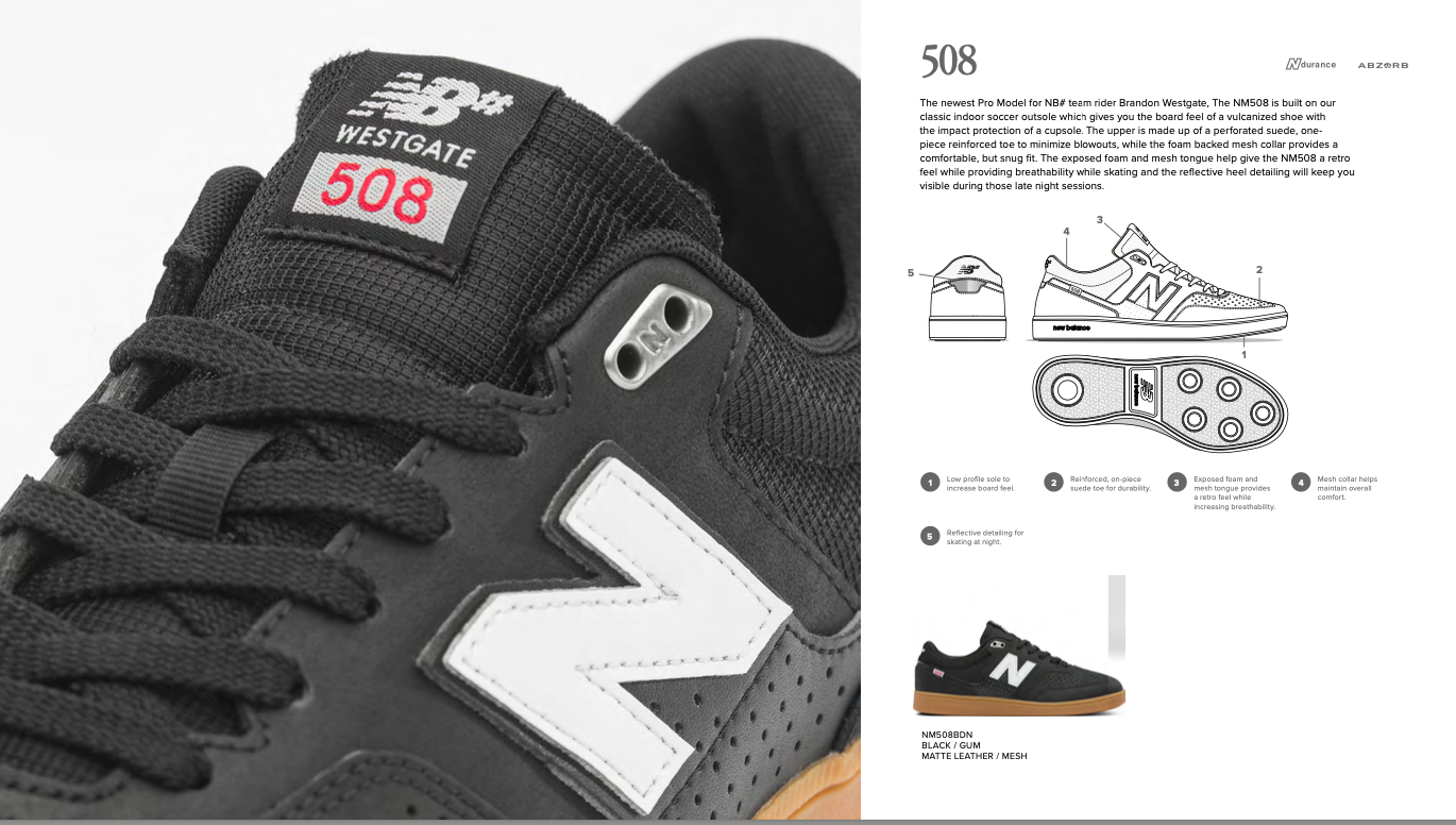 Numeric 508 Brandon Westgate Pro Shoe Blk/Gum