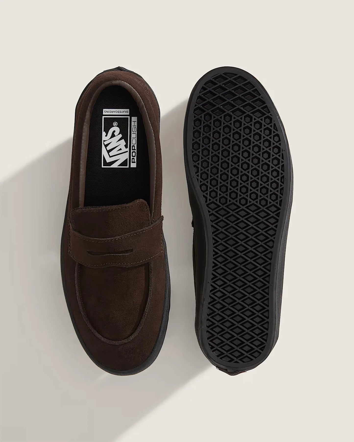 Skate Loafer Suede Shoes Brwn/Blk