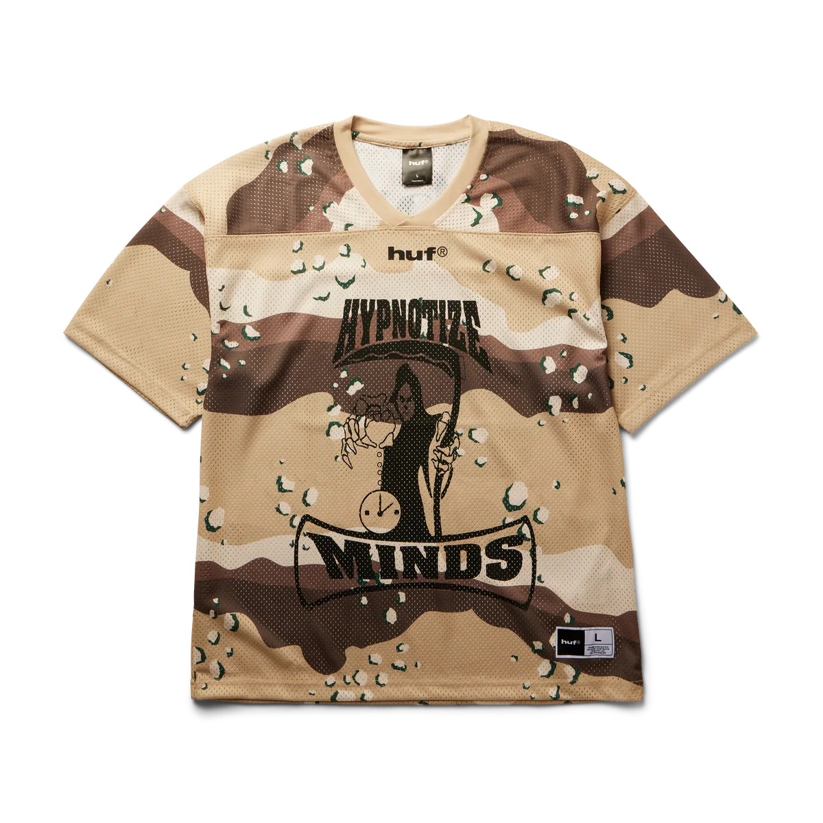 Huf Three 6 Mafia Football Jersey Camo